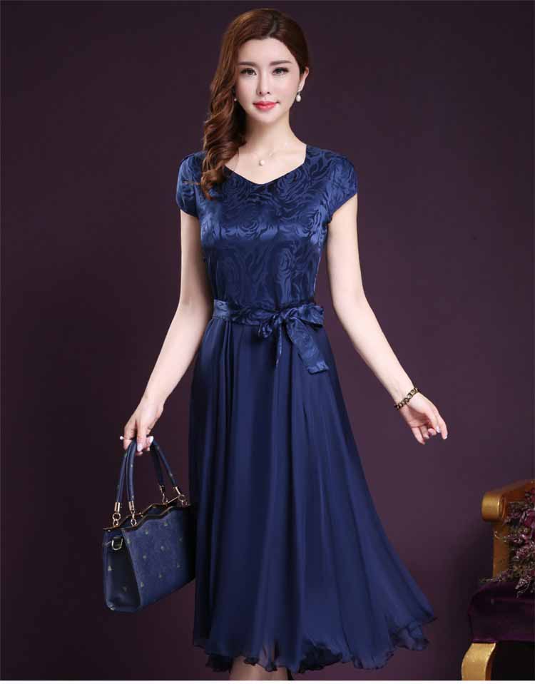 Dress Pesta Elegant Navy Terbaru Murah Jual Model Terbaru Murah